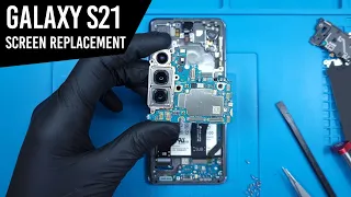 Galaxy S21 Screen Replacement | Frame Replacement Guide | Camera Failed? Incompatible!