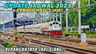 JADWALNYA MAJU 3 JAM & COCOK BUAT PJKA!! Hunting Kereta Api Progo Jogja Jakarta TERBARU Gapeka 2023