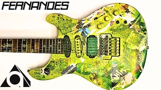 I cleaned up a Japanese guitar that was covered in bad paint and stickers.