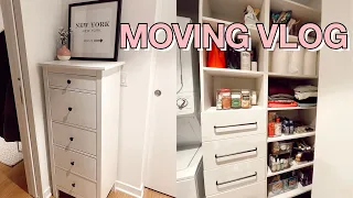 moving vlog #2: new furniture, getting organized & grocery haul | maddie cidlik