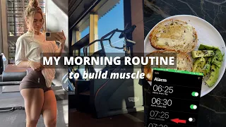 MY MORNING WORKOUT ROUTINE TO BUILD MUSCLE (GLUTES & LEGS)