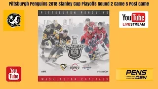 Pittsburgh Penguins 2018 Stanley Cup Playoffs Round 2 Game 5 Post Game