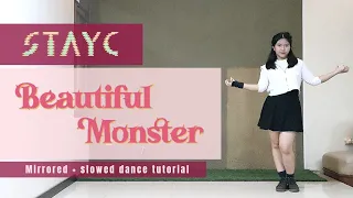 #TWINTORIAL | STAYC - Beautiful Monster [Mirrored + Slowed Dance Tutorial] | Trifena & Trifosa