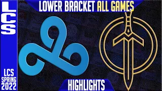 C9 vs GG Highlights ALL GAMES | Lower Round 1 LCS Playoffs Spring 2022 | Cloud9 vs Golden Guardians