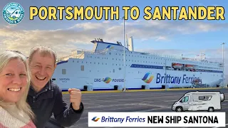 Portsmouth to Santander | Brittany Ferries New Ship  Santona | Motorhome Tour to Spain