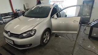 VW Golf 1.6 TDI чистка сажевого DPF, EGR та всієї екології без демонтажу на авто