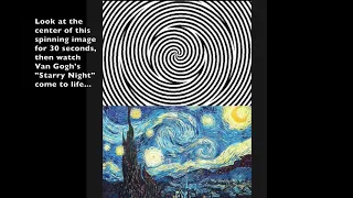#Art #Classic Incredible - Van Gogh Starry Night Optical Illusion - Watch It Come Alive