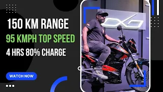 150 km Range 95 kmph Top Speed | 4 hrs 80% charge | 0-40 kmph in 3.5 secs HOP Oxo EV Bike