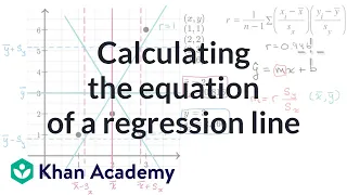 Calculating the equation of a regression line | AP Statistics | Khan Academy