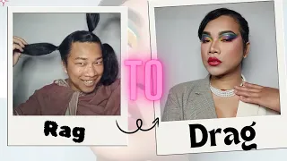 Rag to Drag beauty transformation || makeup by Alex Hanse