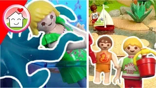 Playmobil Film Familie Hauser - Aquarium und Wasserspielplatz Doppelfolge - Video für Kinder