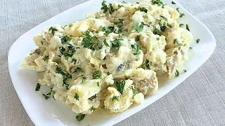 Super creamy potato salad but without mayonnaise
