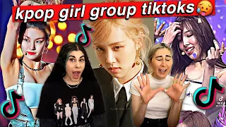 kpop girl group tiktok compilation ☠️💕 (blackpink, twice, itzy, aespa) reaction!