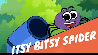 Itsy bitsy spider | nursery rhyme | fun simple learning animation song for kids | incy wincy spider