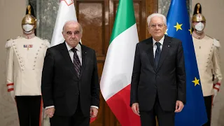 Mattarella incontra il Presidente della Repubblica di Malta, S E  il Signor George Vella