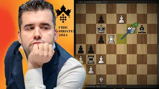 Killer Move!!! - Ian Nepomniachtchi vs Vidit S.Gujrathi - FIDE Candidates Round 4