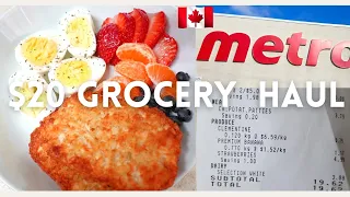 $20 Grocery Budget Challenge in Canada | Grocery Budget Challenge #groceryvlog #toronto