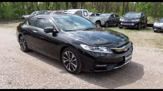 *SOLD* 2016 Honda Accord EX-L Coupe Walkaround, Start up, Tour and Overview