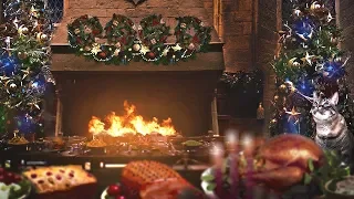 Christmas at Hogwarts 🎄 The Great Hall [ASMR] ⚡ Harry Potter Ambience