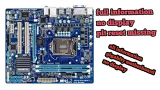 gigabyte h61 motherboard no display