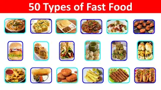 Different Types of Fast Food | Name of Fast Food Items | Fast Food Vocabulary