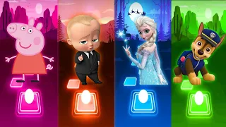 peppa pig | baby boss | frozen elsa | paw patrol | coffin dance astronomia | tiles hop edm rush game