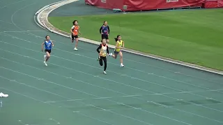 全港小學田徑比賽 女子乙組 200米 沙田 朱小 謝梓瑤 30.89