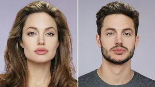 Top 30 Famous Female Celebrities Gender Swap ⭐ Female to Male | Faceapp