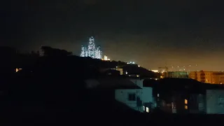 Flame Towers Baku Azerbaijan at night | view from Nur Hotel