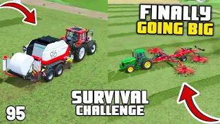 FINALLY GOING BIG! | Survival Challenge | Farming Simulator 22 - EP 95