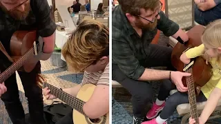 Amputee Teaches Kids To Play Guitar