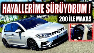 HAYALLERİME KAVUŞTUM ! 200 KM HIZLA MAKAS ! MODİFİYELİ VW GOLF 7 ETS 2 MOD 1.43 [ Logitech G29 ]