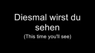 Oomph! - Diesmal wirst du sehen (Lyrics w/ English Translation)