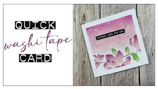 Quick Washi Tape Greeting Card - Easy Crafts!