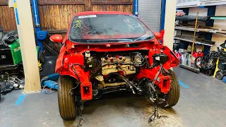 Fire Damaged Ford Fiesta ST 2 Mountune Salvage Rebuild PT 4