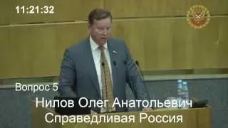 Выступление Олега Нилова на пленарном заседании ГД РФ 1 июля 2015