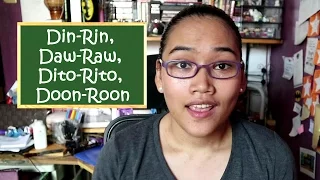 Din-Rin, Daw-Raw, Dito-Rito, Doon-Roon - Filipino Lesson - Free Civil Service Review