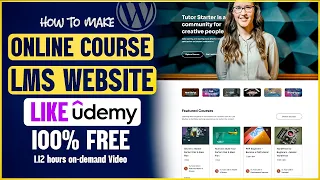 How to Create Online Course, LMS, Educational Website like Udemy with WordPress 2023  ─ Tutor LMS