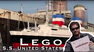 HistoBricks - SS UNITED STATES in LEGO (building time-lapse and review)