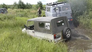 Дизельный Турбо-ЛУАЗ, УАЗы, НИВЫ, Jeep Cherokee на жестком бездорожье