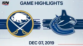 NHL Highlights | Sabres vs. Canucks – Dec. 07, 2019