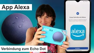 App Alexa installieren und mit dem Echo Dot verbinden. Alexa für Seniorinnen und Senioren.