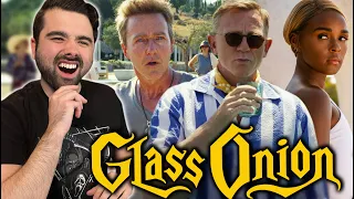 Glass Onion: A Knives Out Mystery Movie Reaction FIRST TIME WATCHING! KNIVES OUT 2