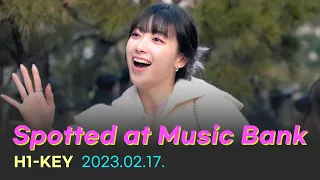 [4K] (Spotted at Music bank) H1-KEY 뮤직뱅크 출근길 20230217 | KBS WORLD TV