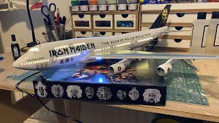 1:444 Boeing 747-400 Iron Maiden Ed Force One model kit