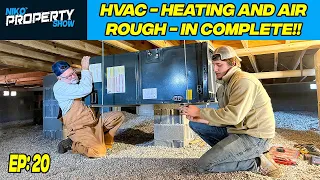 HVAC Heating & Air Rough-In on New Construction | Building A $350,000 Custom House | Episode 20