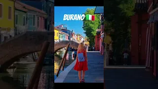 Burano Italy #italy #burano #travelvlog #viralshort