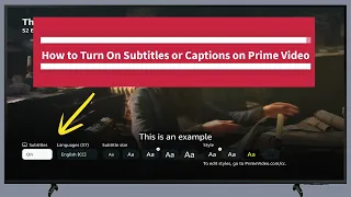 How to Turn On Subtitles on Prime Video on TV | Captions on Amazon Prime Video
