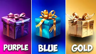 Choose Your Gift! 🎁  PURPLE, BLUE or GOLD💜💙💛