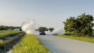 7,000k Foxbody rolling burnout